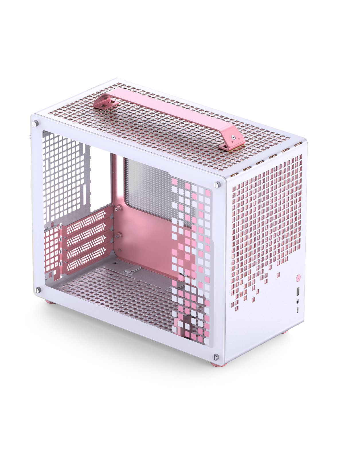 Jonsbo Z20 White/Pink - Gehäuse - Minitower - Weiß