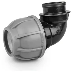 PP Fitting Winkel 90° Klemmverbinder IG 3/4" PE Rohr 20mm Bradas DSRA10K20F34