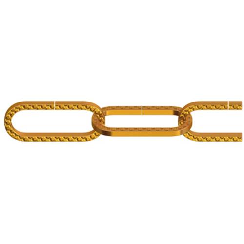 dörner + helmer 153610 Zierkette Messing Stahl 20m