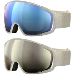 POC ZONULA - Skibrille / Snowboardbrille - (9603) raw white/partly sunny blue