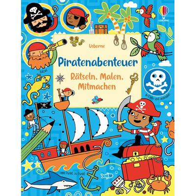 Piratenabenteuer – Rätseln, Malen, Mitmachen, Taschenbuch von , Usborne, 978-1-03-570152-0