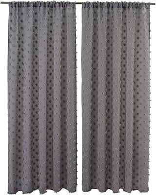 DriftAway Olivia White Voile Chiffon Sheer Window Curtain Panel Pair