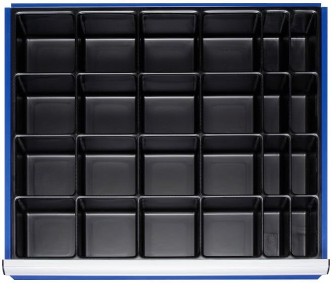 Kit de compartimentation Rau pour tiroirs Tiroir-XL H 60-90mm Insert pour petites pièces (09-200-65)