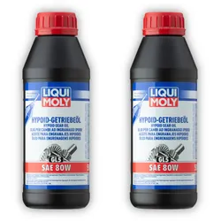 2x Getriebeöl LIQUI MOLY 1402 Hypoid-Getriebeöl (GL5) SAE 80W 500 ml u.a. Volvo