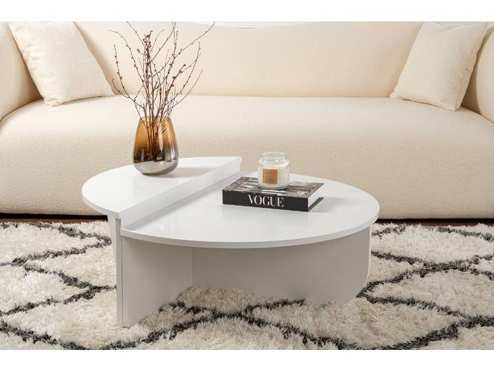 Skye Decor, Orion - White, Couchtisch, Weiß, 100 % MELAMINBESCHICHTETE SPANPLATTEN, 90 x 60 x 30 cm