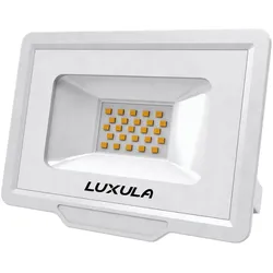 LUXULA LED-Fluter, 20 W, 4000 K (neutralweiß), 2000 lm, weiß, IP65