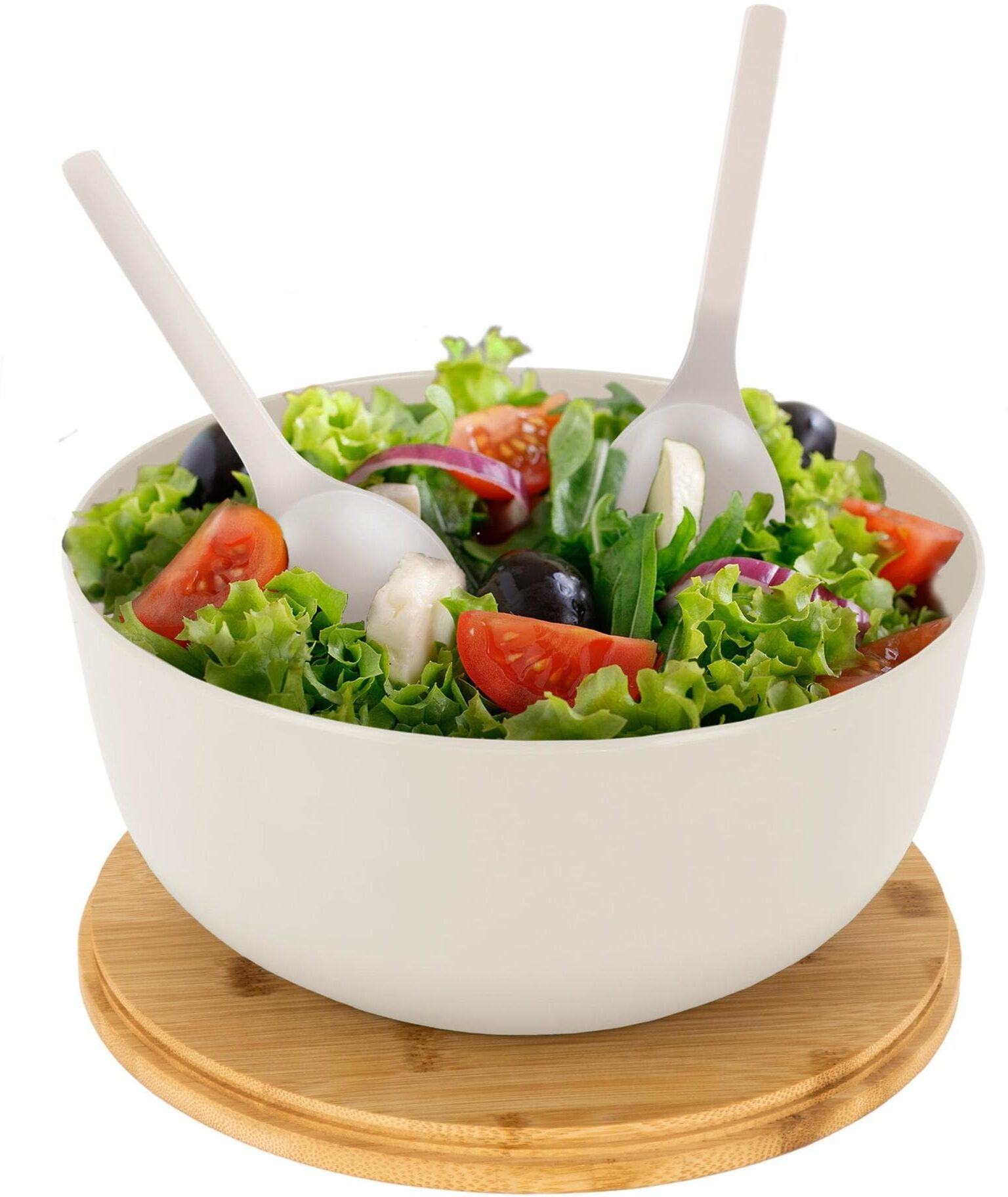 Salatschüssel BRUNNER, weiss (weiß), Schüsseln, Aluminium, Salatschüssel weiß Einheitsgröße