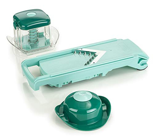 Genius Nicer Dicer Fusion Groentesnijder Set Mintgroen