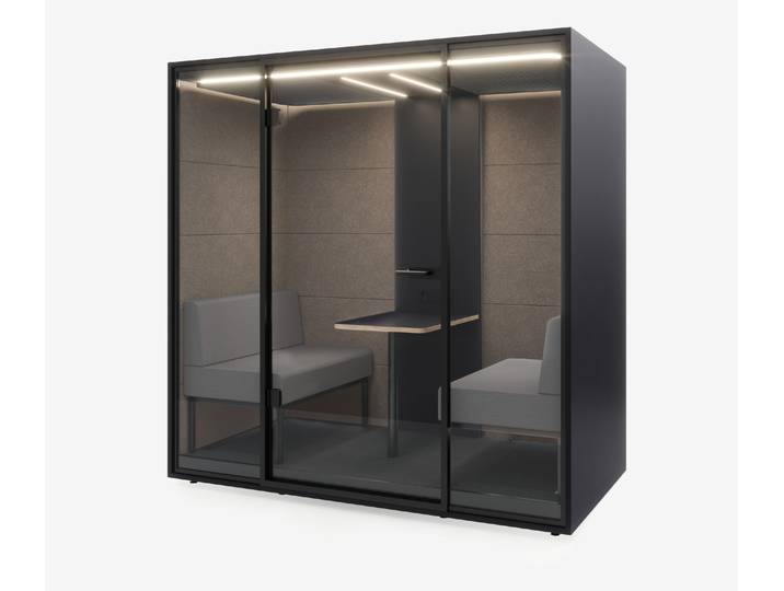 Meetingbox Quattro Anthrazit Anthrazit Kaffee Hellgrau Standard Schwarz