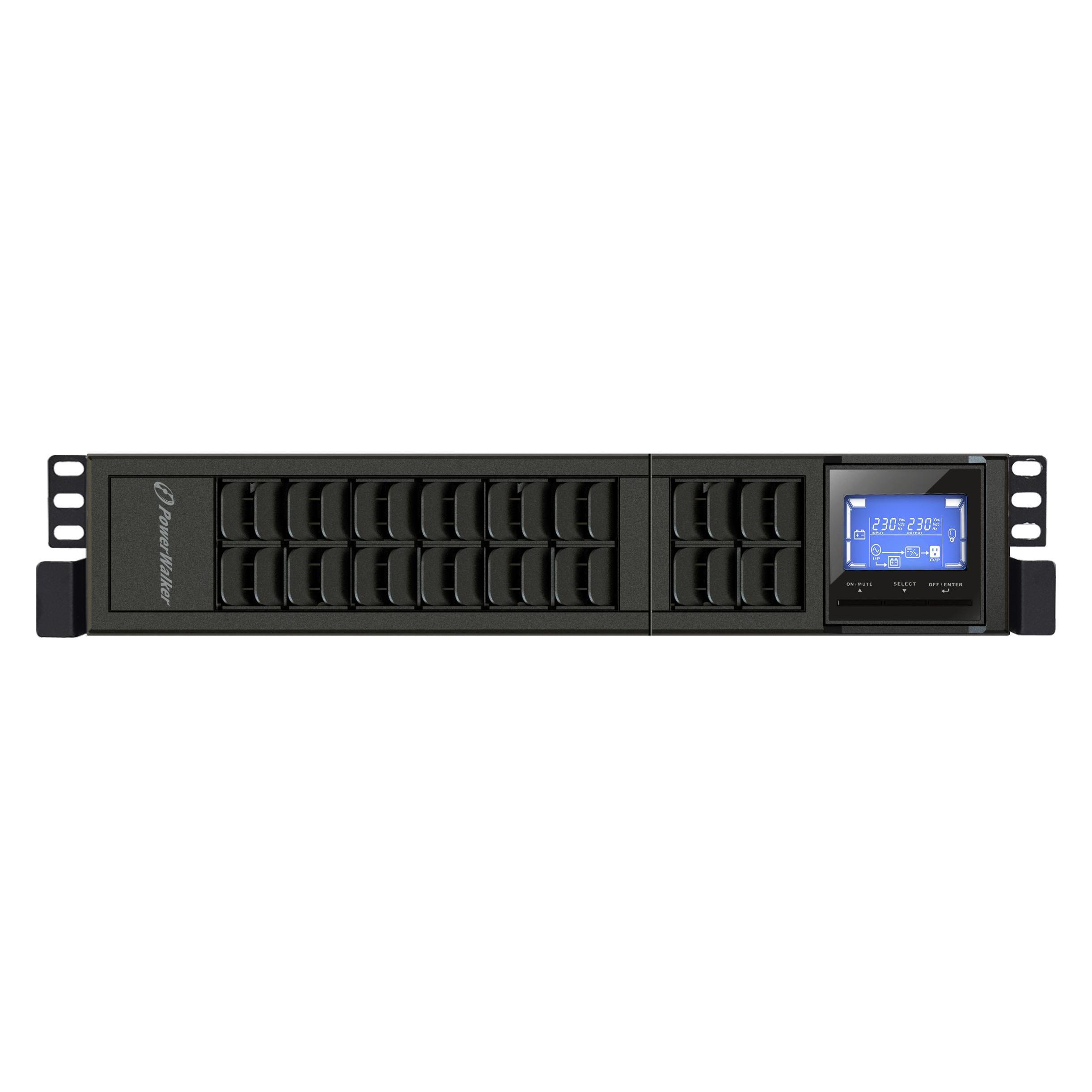 Powerwalker VFI 2000 CRM LCD 2000VA / 1600W Online USV Tower/Rack Doppelwandler SNMP Slot (2000 VA, 1600 W, Online-Doppelwandler USV) (10122001)