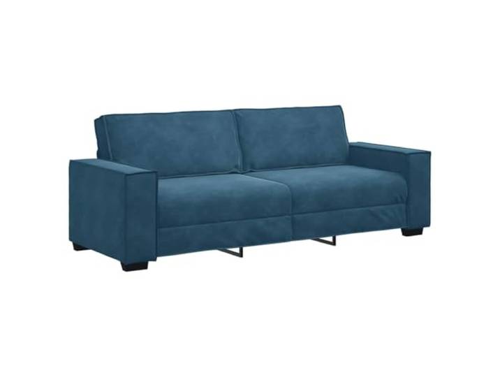 vidaXL 3-Sitzer-Sofa Blau 220x78x84 cm Samt