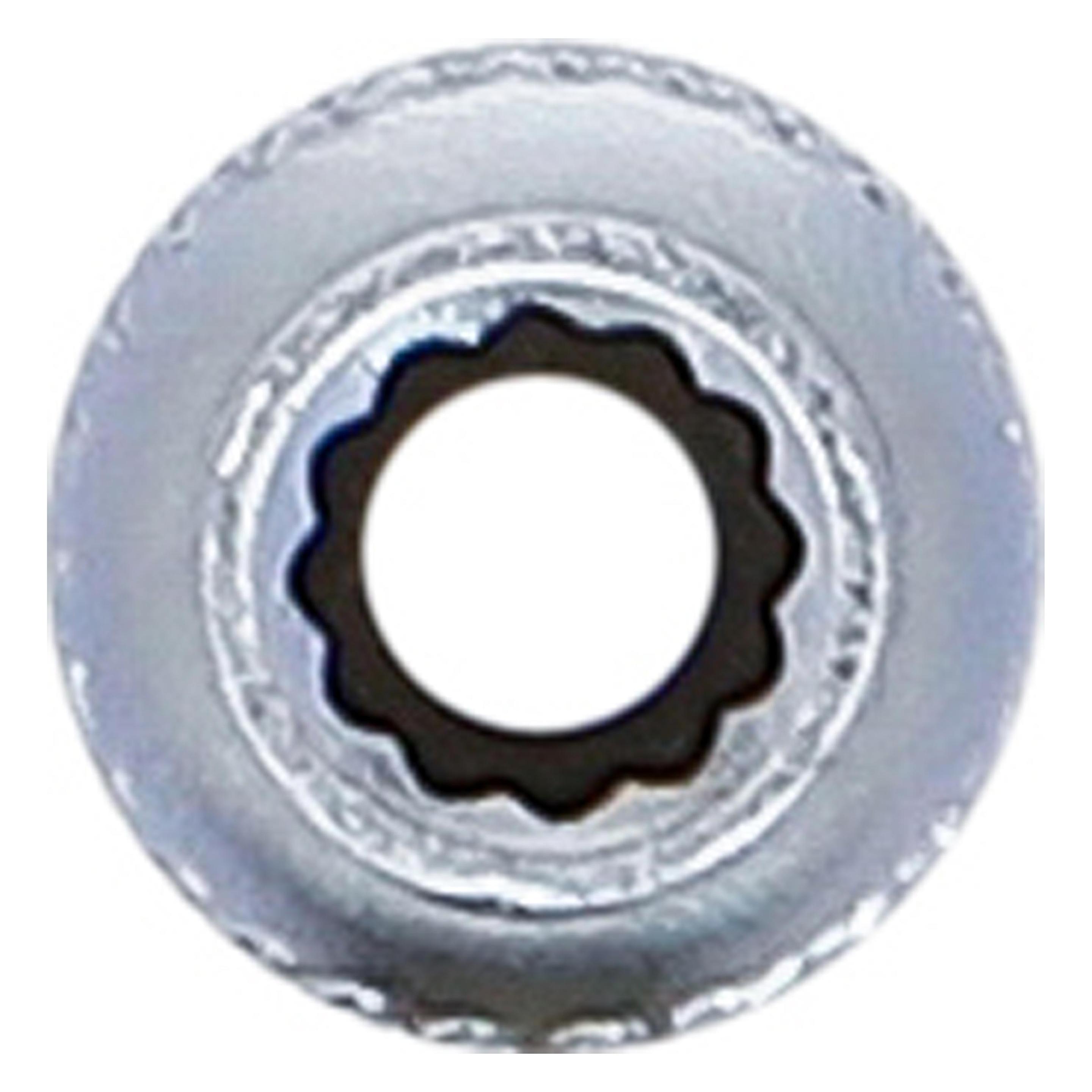 BGS Steckschlüssel-Einsatz Zwölfkant, tief Antrieb Innenvierkant 6,3 mm (1/4") SW 5 mm (5 mm) (10704)