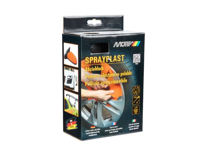 Motip Sprayplast Set Schwarz Seidenglänzend 2x400ml
