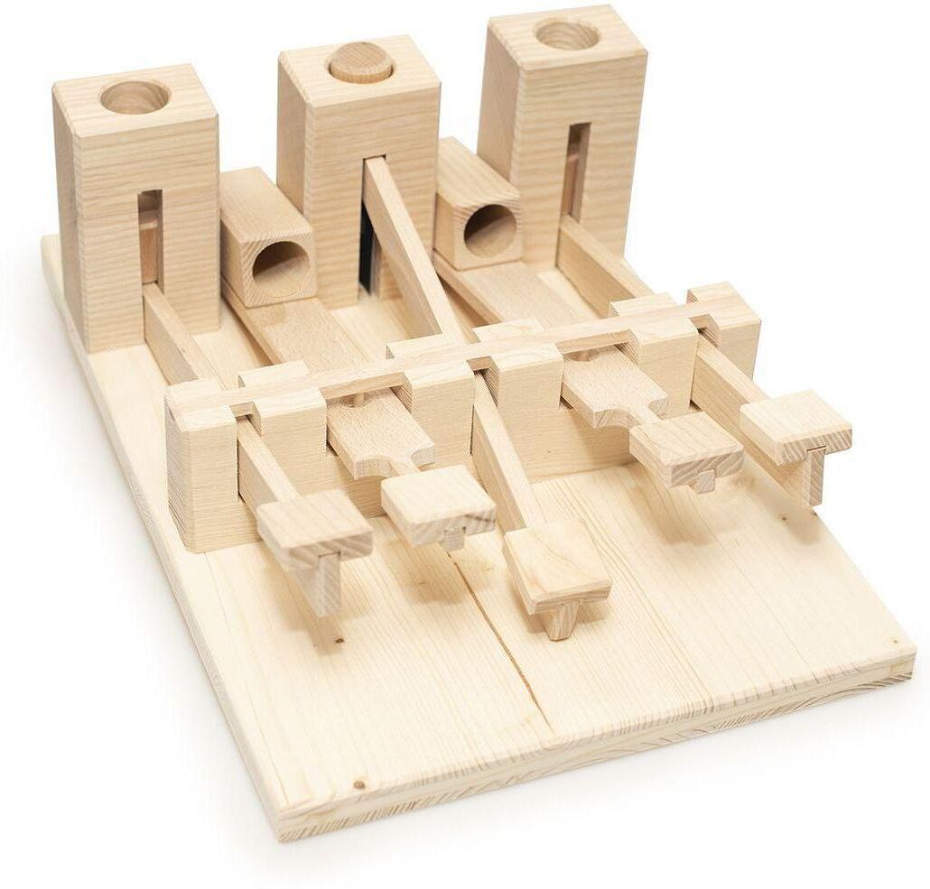 Tier-Intelligenzspielzeug "Hundespiele.ch Orgel, mittelschwer", braun, B:25cm H:13cm T:36cm, Holz, Tierspielzeuge, Tier-Intelligenzspielzeug, Holzart: Buche, Esche, Fichte (Schweiz, Südeuropa) braun Einheitsgröße