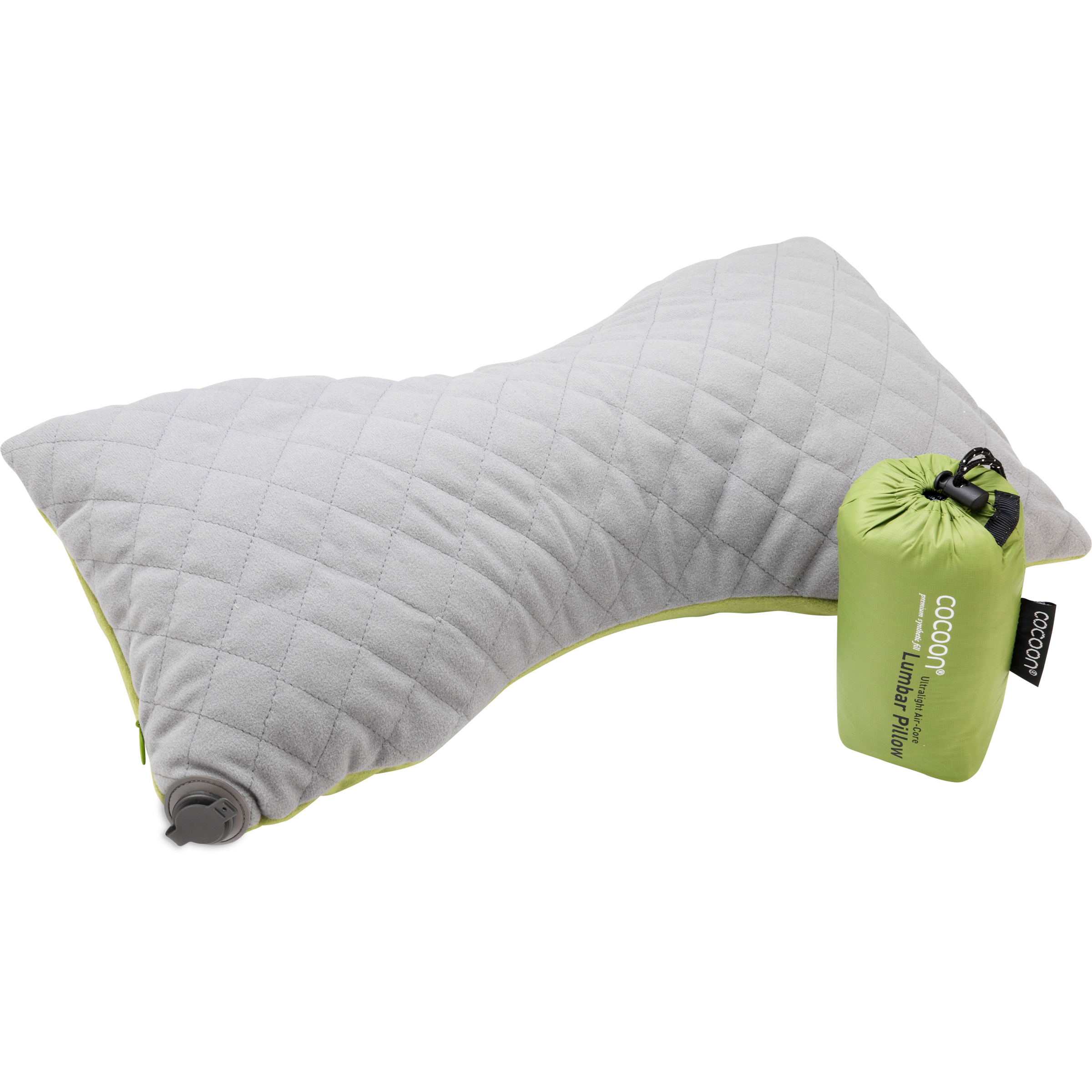 Cocoon Lumbar Support Kissen Reisekissen gruen Größe 42x21x11cm Reise Klein verpackbar