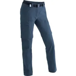MAIER SPORTS Damen Hose Inara slim zip Da-Zip Off Hose el., Größe 36 in Blau Blau