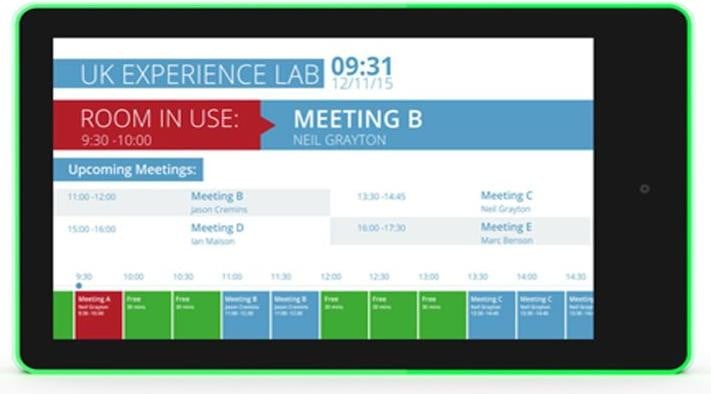 ALLNET Meetingruimte RGB LED-tablet 10 inch met Android 10 en NFC/RFID