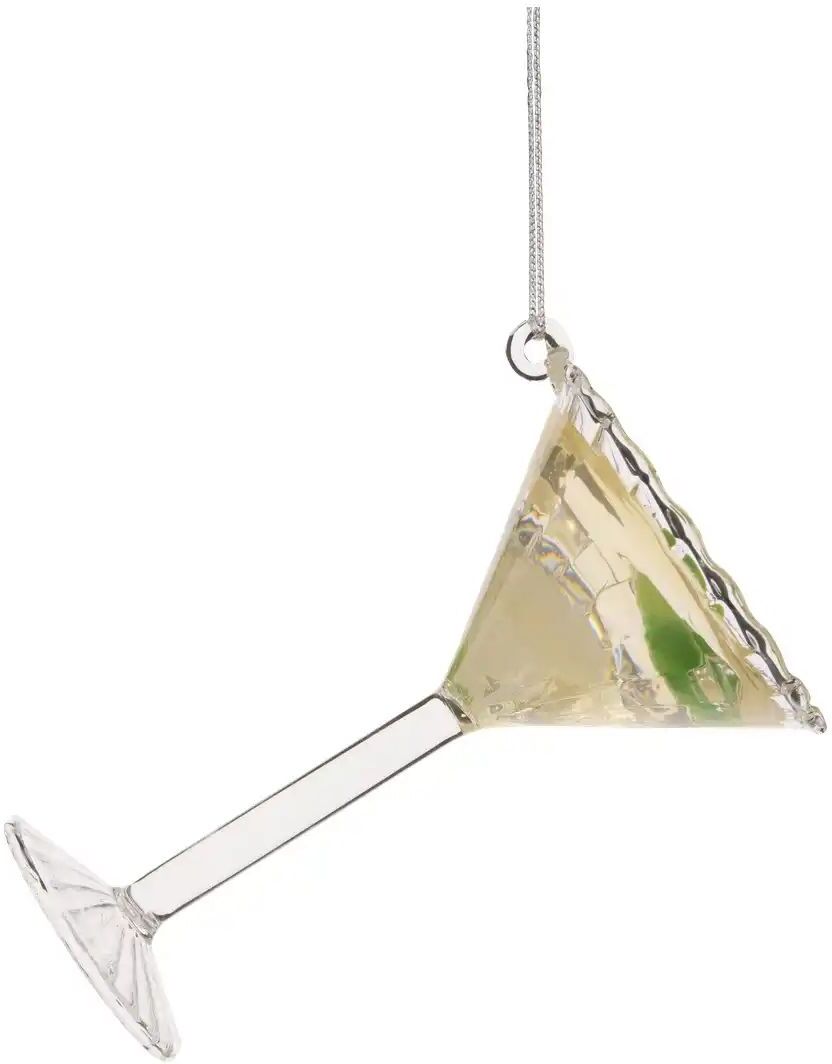 HOME STORY Baumanhänger Cocktailglas   ¦ transparent/klar ¦ Glas ¦ Maße (cm): B: