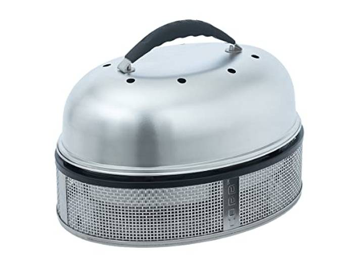 Cobb Holzkohlegrill Supreme Deluxe 2.0 (Grill Maße 50x36 cm, inkl. Deckel + Grillplatte, großer Grill, für 12 Personen, Tischgrill, Kompakt Grill, für BBQ/Camping) 600-1