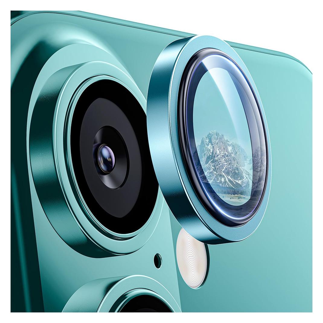 Lito - S+ Camera Glass Protector - iPhone 16 / iPhone 16 Plus - Teal (Apple iPhone 16, Apple iPhone 16 Plus) (56359075)