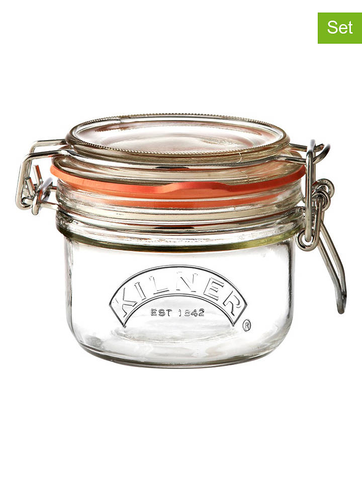 Kilner 2er-Set: Einkochgläser - 125 ml - onesize