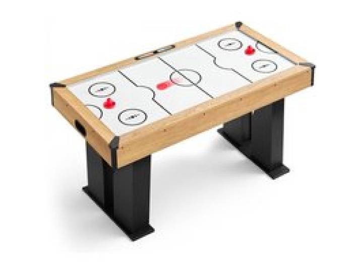 VEVOR Airhockey-Tisch 1525 mm Spieltisch mit Elektronischem Punktesystem für Spielzimmer, Keller und Freizeitbereiche, Gleichmäßiger Luftstrom mit MDF-Platten, Verstellbaren Füßen und Eckenschutz
