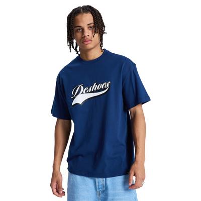 T-Shirt DC SHOES "DC Old Fashion", Herren, Gr. L, estate blau, Obermaterial: 75% Baumwolle, 25% Baumwolle., Shirts T-Shirt