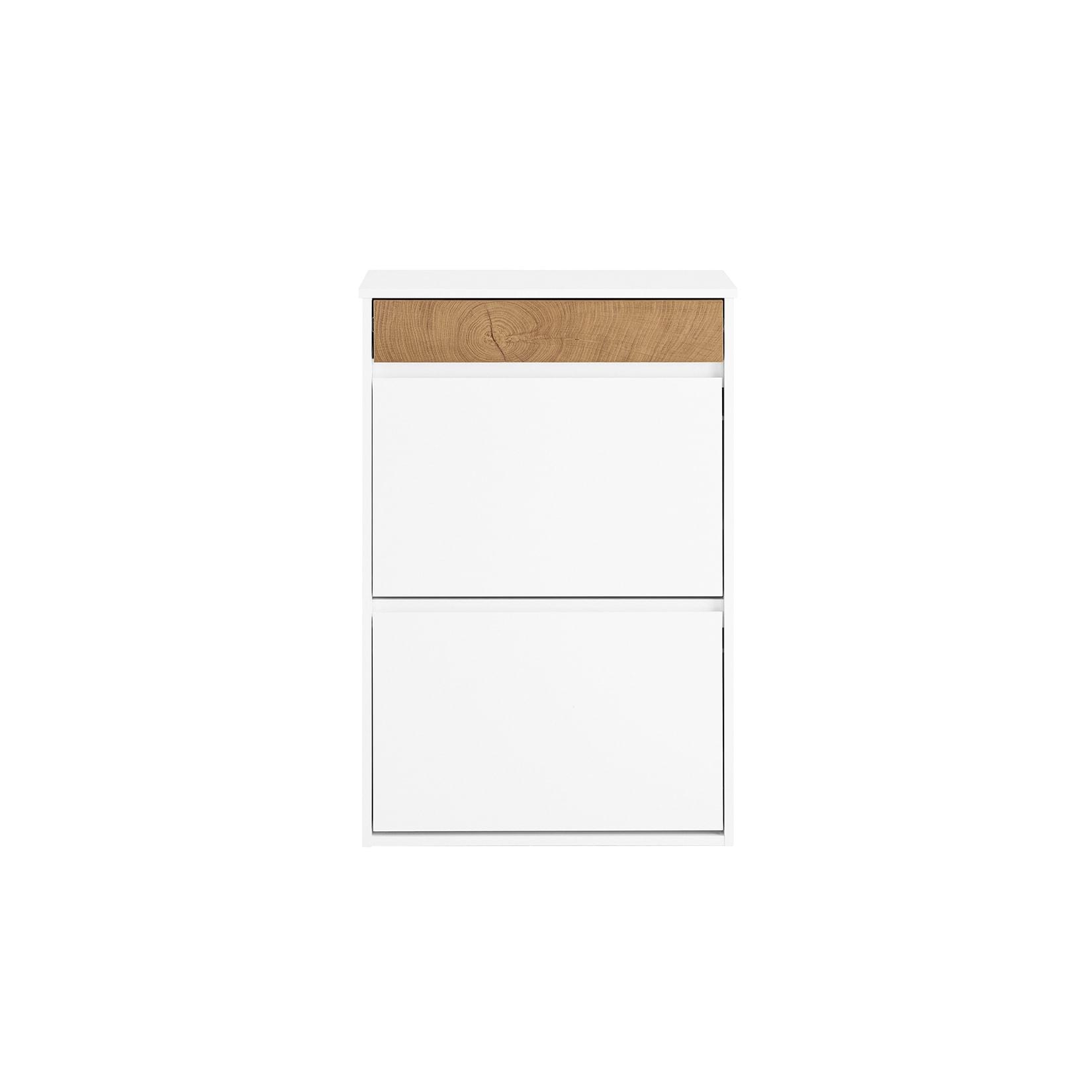 SoBuy Schuhschrank mit 1 Schublade Weiß 61x25x91cm Nordisch