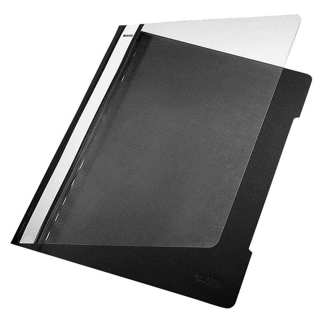 Leitz Standard Plastic File Black A4 PVC (A4, 1x) (41910095)