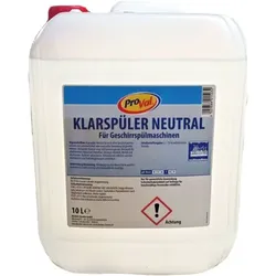 Profi Klarspüler für Gewerbe- & Haushaltsspülmaschinen – 10 Liter Kanister