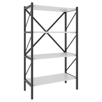 Holz Metall Stand Regal Büro Bücher Insasi 4fach