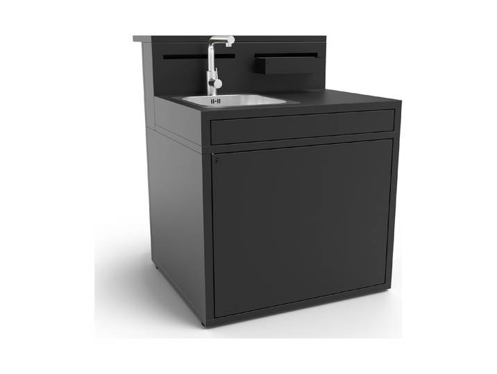 Forge Adour Outdoorküche Modul Spüle Stahl Schwarz