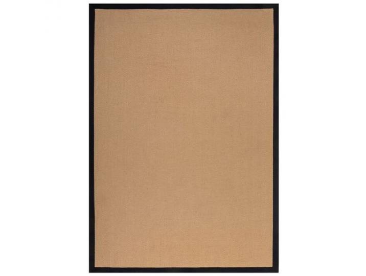 Tapis de salon en jute noir 160x230 cm