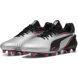 Puma, Unisex, Fussballschuhe, King Ultimate Fg/Ag (38.5), Schwarz, Gelb, Silber