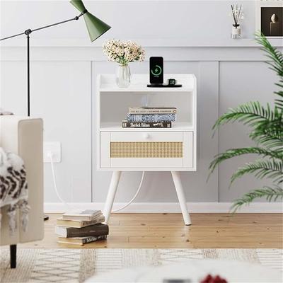 No Nightstand with Solid Wood Feet