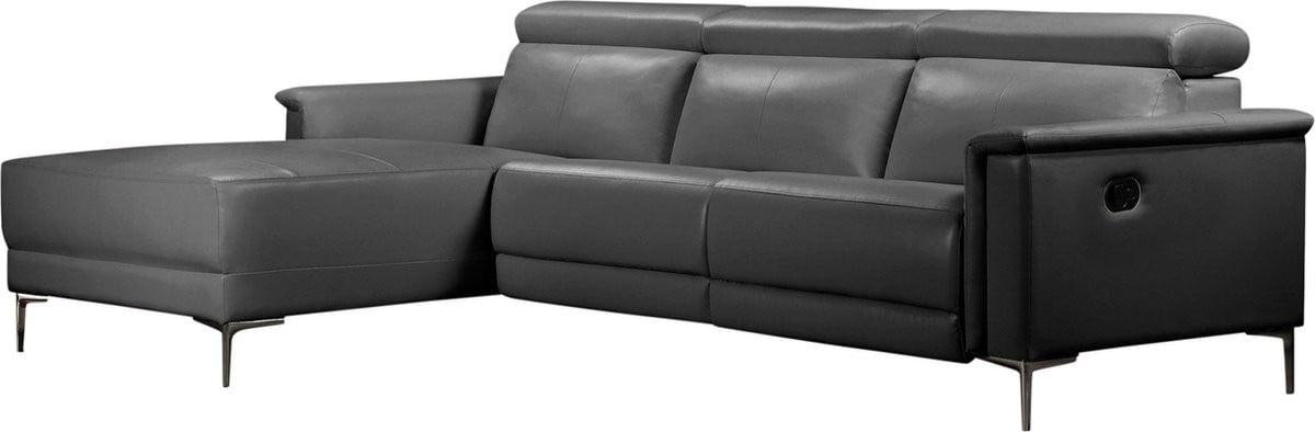Lund ChaiseLongue Relaxstoel - Grijs PU
