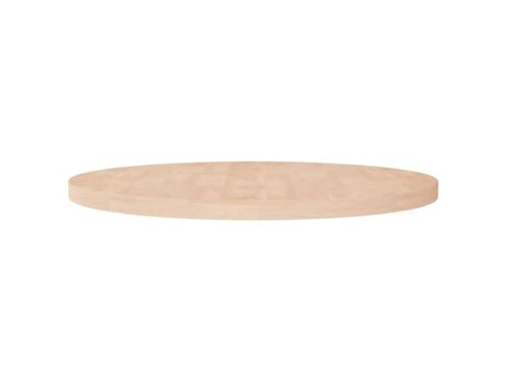 PTUGUOF Runde Tischplatte Ø90x4 cm Unbehandeltes Massivholz Eiche Natürliche Maserung, Feucht Abwischbar, Für Esszimmer, Küche, Café, Restaurant