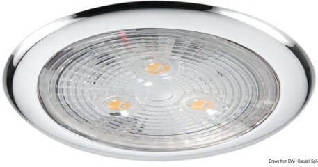 Osculati Plafoniera LED senza incasso Plafoniera 3 LED luce bianca
