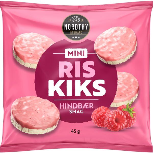 Nordthy Mini Riskiks Hindbær, 45 G
