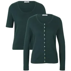 Twinset aus 100% SUPIMA®-Baumwolle Peter Hahn grün, 36