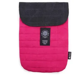 Laptop Padded Pouch - Shocking Pink - 14oz Stonewash