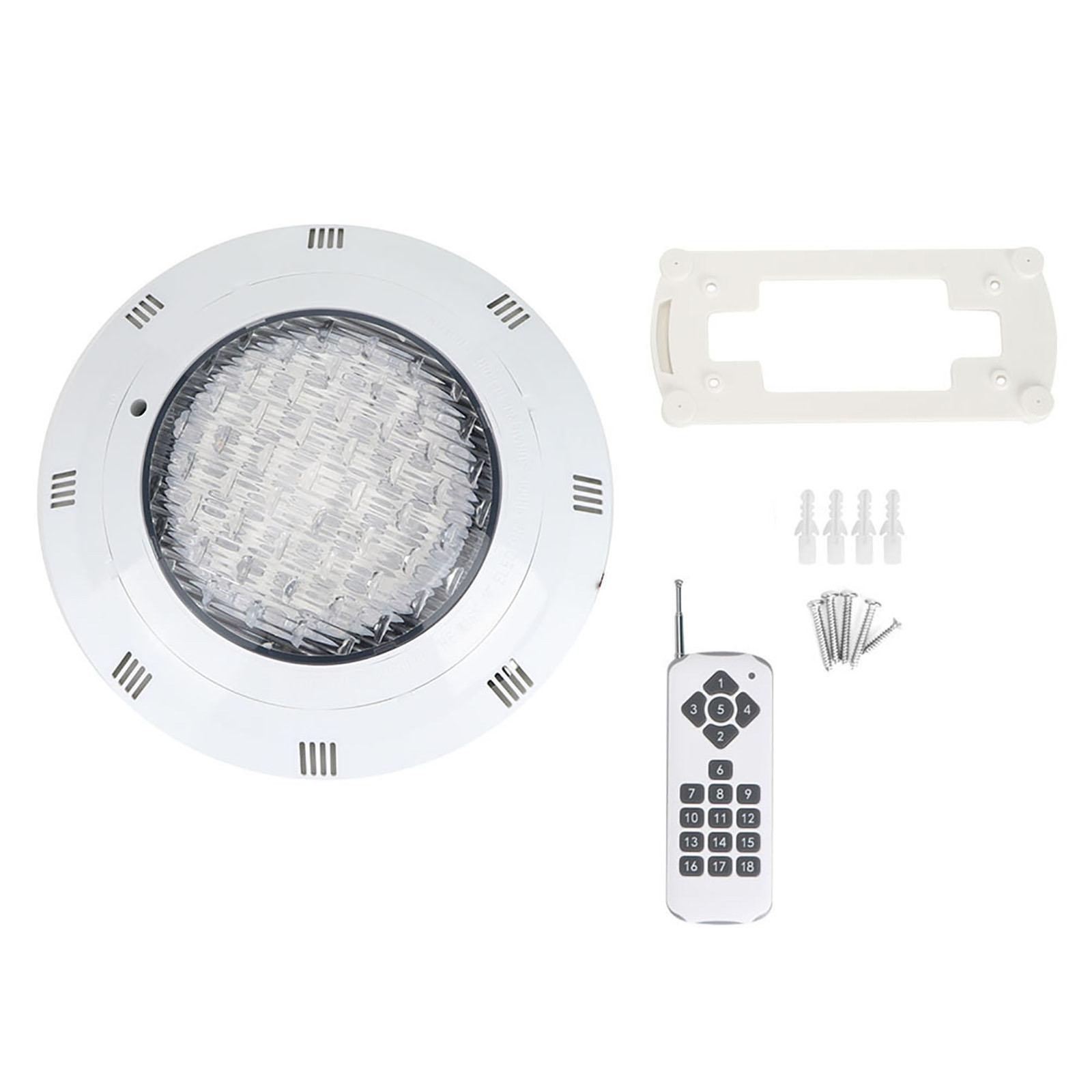 Cocosity RGB LED onderwaterlamp met afstandsbediening, meerkleurige waterdichte zwembadlamp 12V 72W