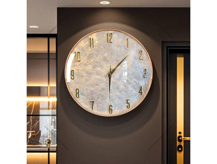 Horloge murale minimaliste à coque italienne, moderne et Simple, pour salon, haut de gamme, Premium, décoration de salon, maison, Wanduhr FYWC