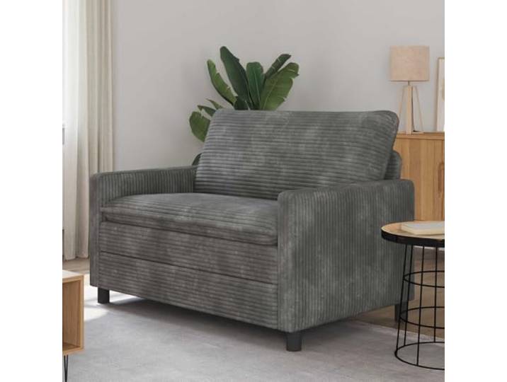 ZQQLVOO Sofa Hellgrau 126 x 81 x 87,5 cm Polyester Metallrahmen, Holz-Basis, Schaumstoffkissen, Abnehmbare Bezüge, Einfache Montage