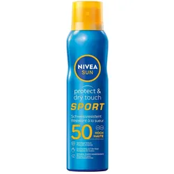 2x Nivea, Sonnencreme, Protect & Dry Touch Sport Sprühnebel LSF 50 (SPF 50, 200 ml)
