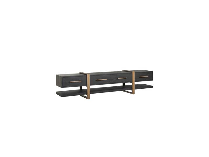 Grosses Design Lowboard „Cambon“ Dunkelbraun Richmond Interiors
