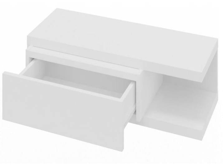 Console suspendue blanche PICCO pour le couloir
