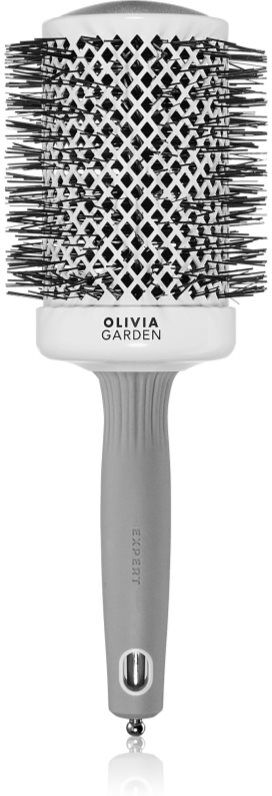 Olivia Garden Expert Shine Wavy Bristles White&Grey Haarbürste průměr 65 mm 1 St.