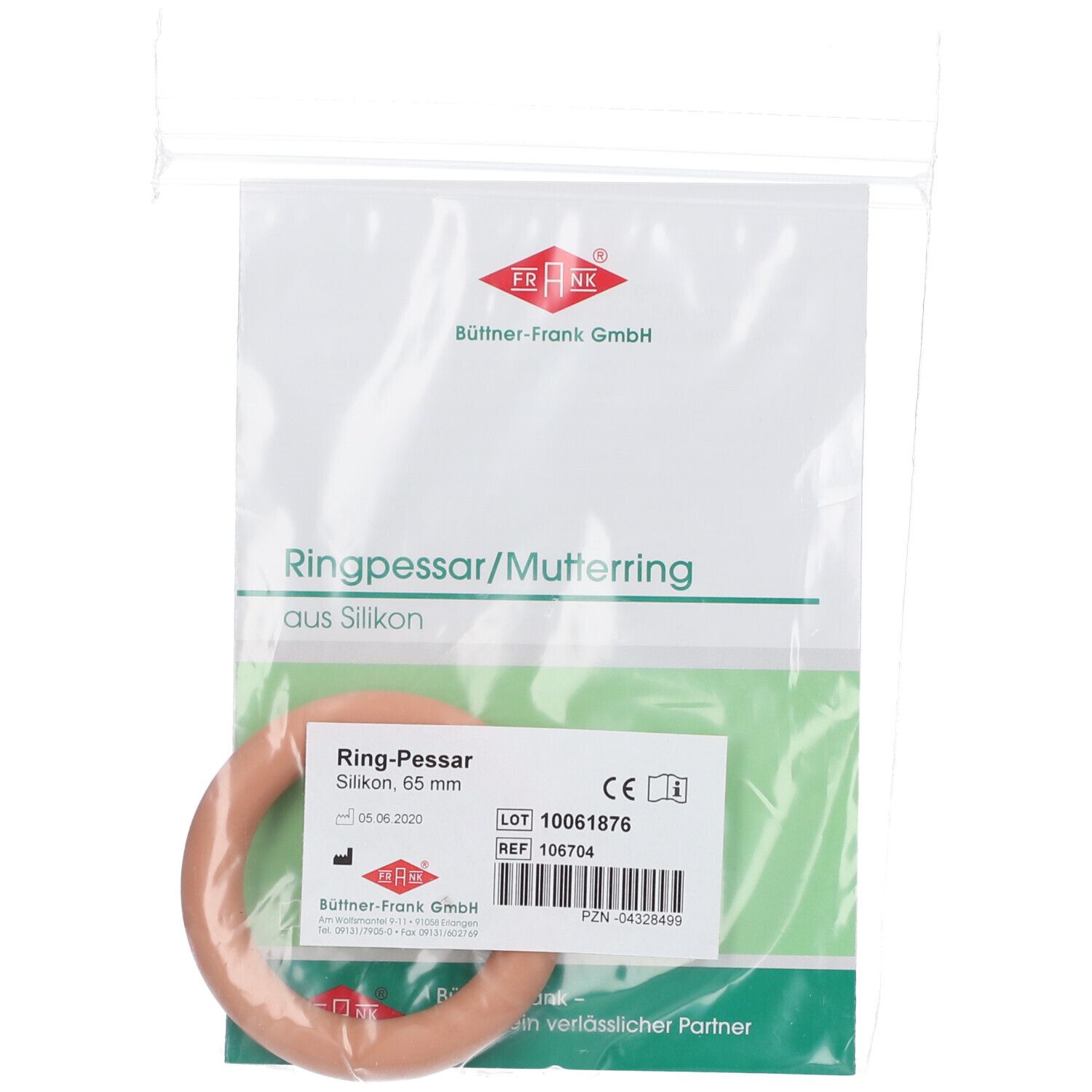 Ringpessar Silikon 65 mm 1 St Vaginalring
