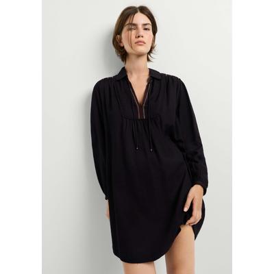 Maxikleid PEPE JEANS "Kleid JOANNA DRESS", Damen, Gr. S, Normalgrößen, schwarz, 60% Baumwolle, 40% Viskose, Kleider Maxikleid